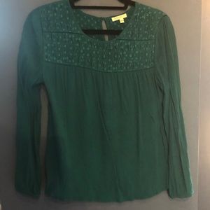 Anthropologie Turquoise Top